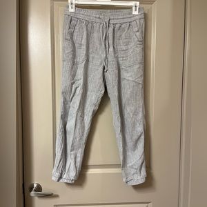 Gap grey linen Joggers size M